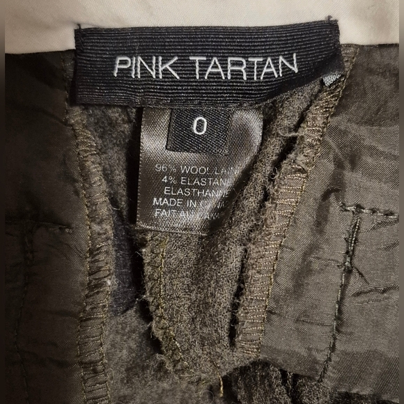 Pink Tartan Wool Pants - Picture 3 of 4